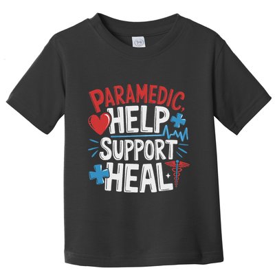 Paramedic Ems And Emt For Emergency First Aid Responder Toddler T-Shirt