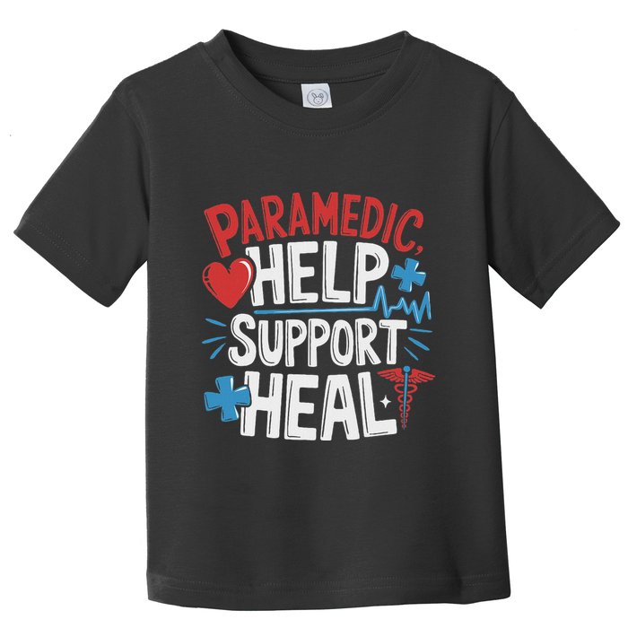 Paramedic Ems And Emt For Emergency First Aid Responder Toddler T-Shirt