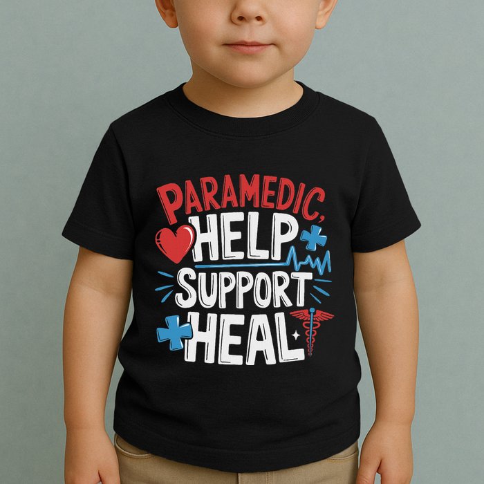 Paramedic Ems And Emt For Emergency First Aid Responder Toddler T-Shirt