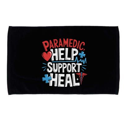 Paramedic Ems And Emt For Emergency First Aid Responder Microfiber Hand Towel