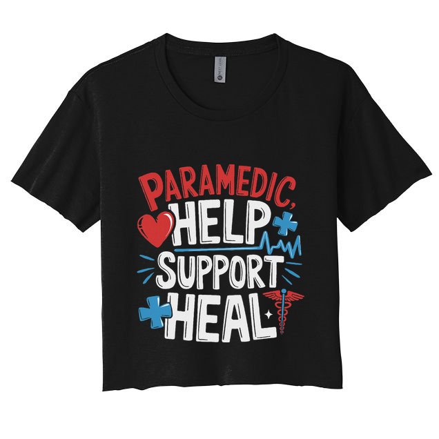 Paramedic Ems And Emt For Emergency First Aid Responder Crop Top