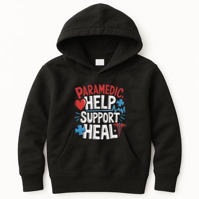 Paramedic Ems And Emt For Emergency First Aid Responder Kids Hoodie
