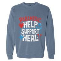 Paramedic Ems And Emt For Emergency First Aid Responder Garment-Dyed Sweatshirt