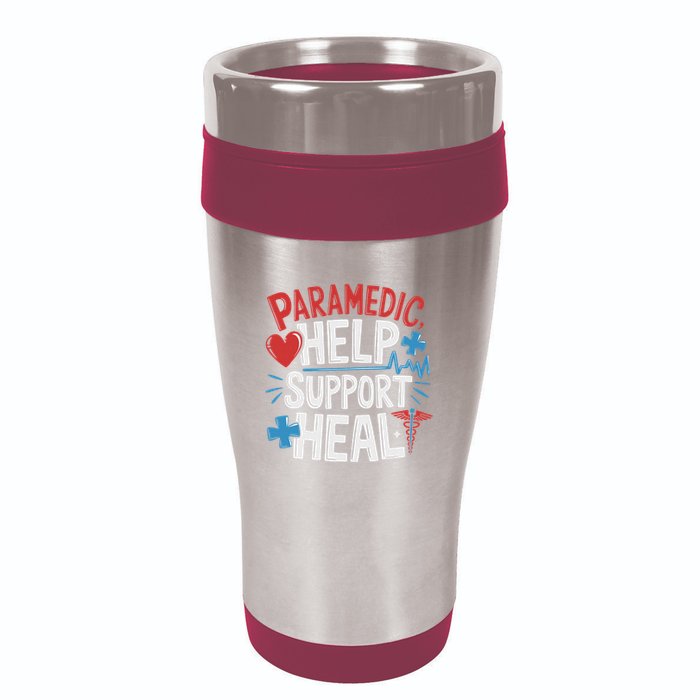 Paramedic Ems And Emt For Emergency First Aid Responder 16oz Travel Tumbler