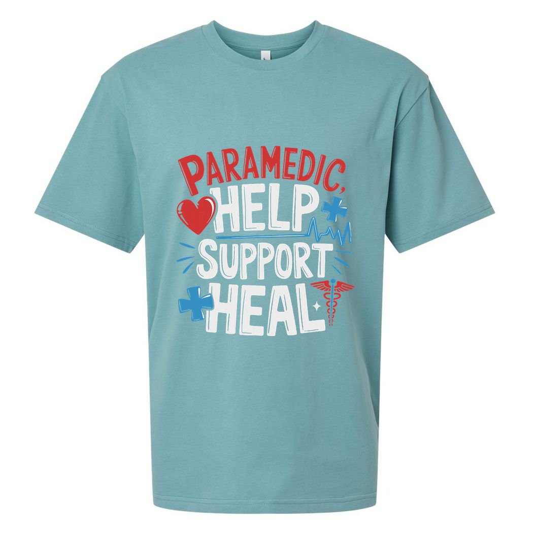 Paramedic Ems And Emt For Emergency First Aid Responder Sueded Cloud Jersey T-Shirt