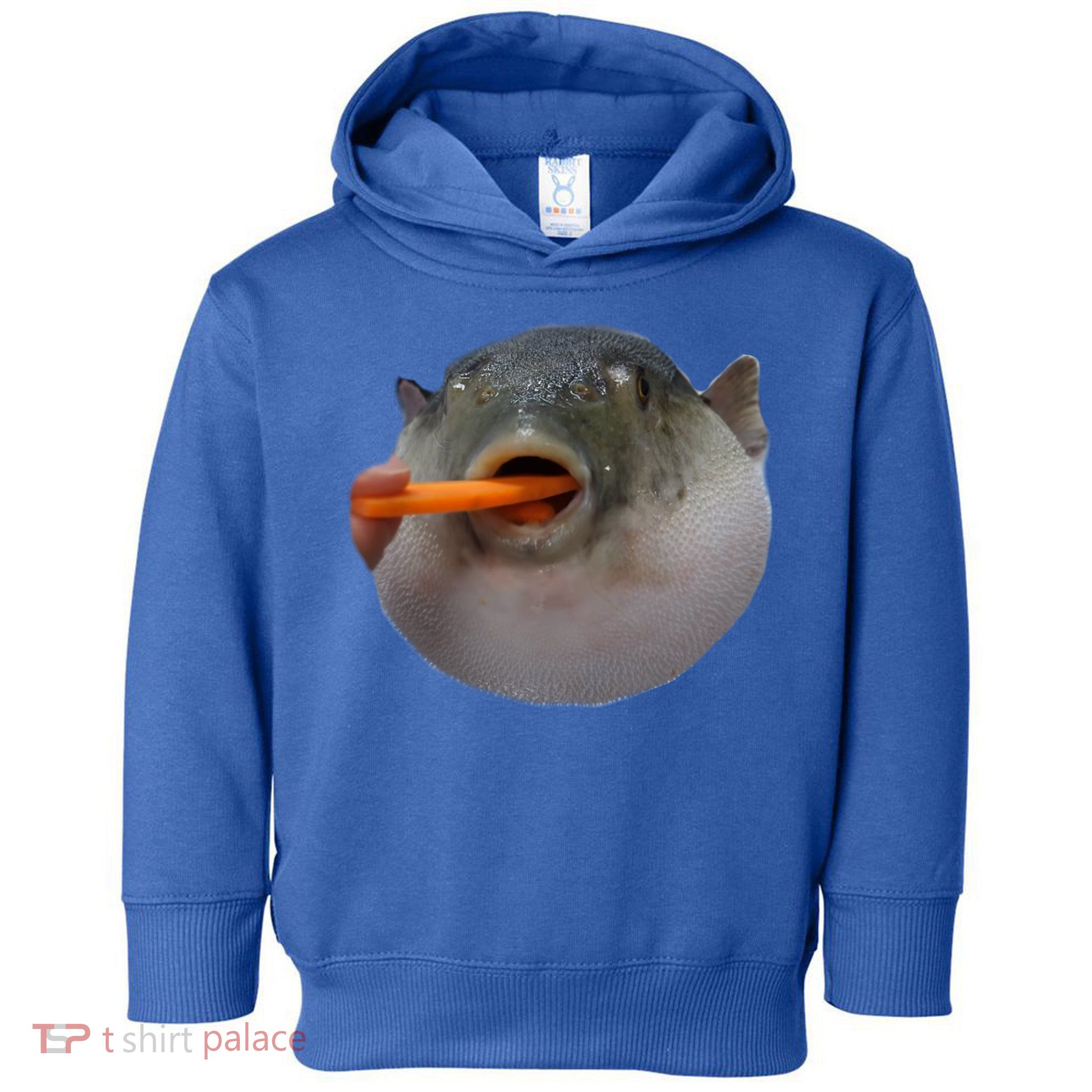 Pufferfish Eating A Carrot Meme Funny Blowfish Dank Memes Gift Toddler Hoodie