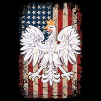 Polish Eagle American Flag Pride Poland Apron