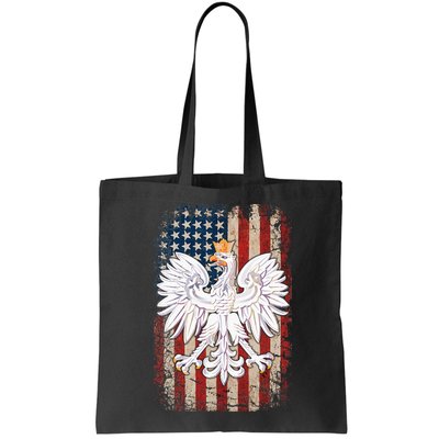Polish Eagle American Flag Pride Poland Bag
