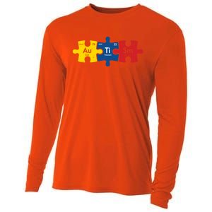 Periodic Elet Autism Puzzle Autism Awareness Gift Cooling Performance Long Sleeve Crew