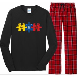 Periodic Elet Autism Puzzle Autism Awareness Gift Long Sleeve Pajama Set