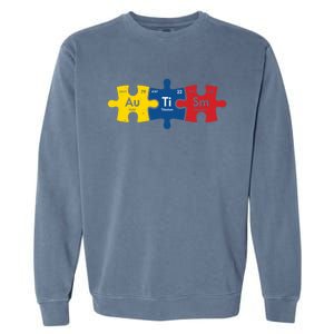 Periodic Elet Autism Puzzle Autism Awareness Gift Garment-Dyed Sweatshirt