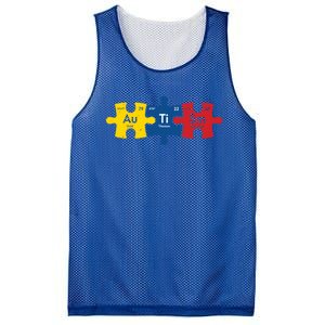 Periodic Elet Autism Puzzle Autism Awareness Gift Mesh Reversible Basketball Jersey Tank