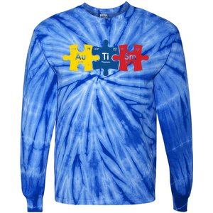 Periodic Elet Autism Puzzle Autism Awareness Gift Tie-Dye Long Sleeve Shirt