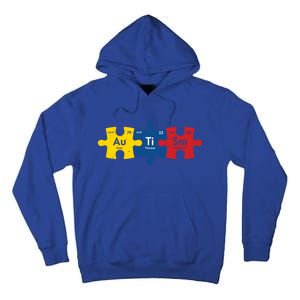 Periodic Elet Autism Puzzle Autism Awareness Gift Tall Hoodie