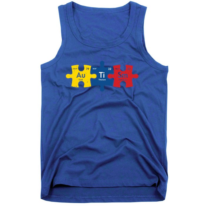 Periodic Elet Autism Puzzle Autism Awareness Gift Tank Top