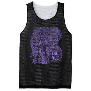 Purple Elephant Alzheimer Awareness Mesh Reversible Basketball Jersey Tank