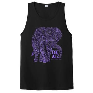 Purple Elephant Alzheimer Awareness PosiCharge Competitor Tank