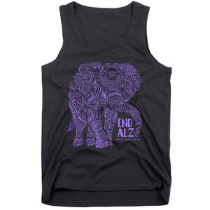 Purple Elephant Alzheimer Awareness Tank Top