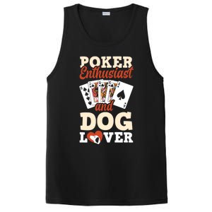 Poker Enthusiast And Dog Lover Funny Poker Player Poker Premium PosiCharge Competitor Tank