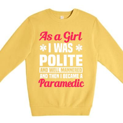 Paramedic Emt Attendant Emergency Medical Technician Meaningful Gift Premium Crewneck Sweatshirt