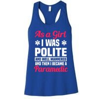 Paramedic Emt Attendant Emergency Medical Technician Meaningful Gift Women's Racerback Tank