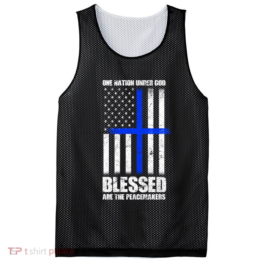 Blessed Are The Peacemakers Mesh Reversible Basketball Jersey Tank
