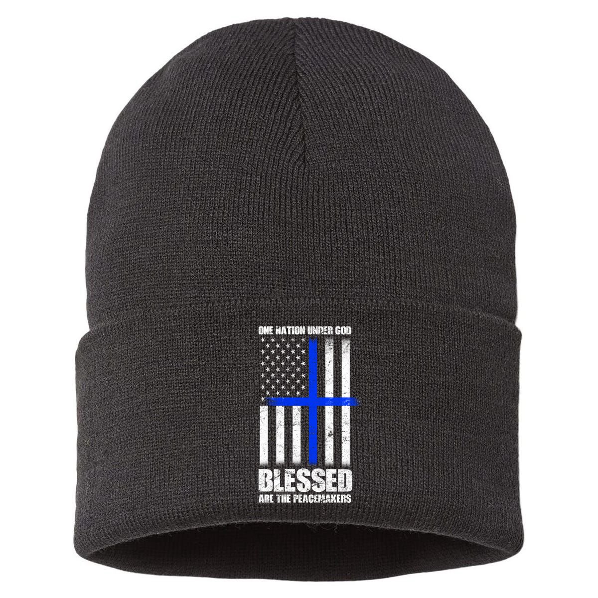 Blessed Are The Peacemakers Sustainable Knit Beanie