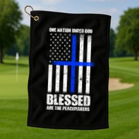 Blessed Are The Peacemakers Golf Towel