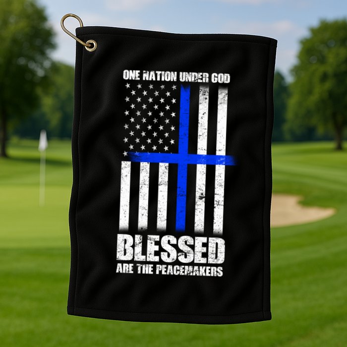 Blessed Are The Peacemakers Golf Towel
