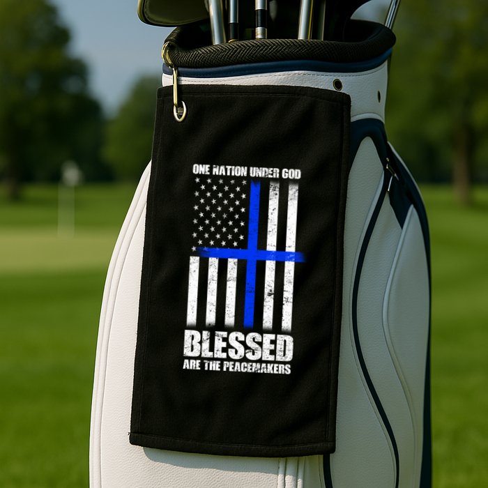 Blessed Are The Peacemakers Golf Towel