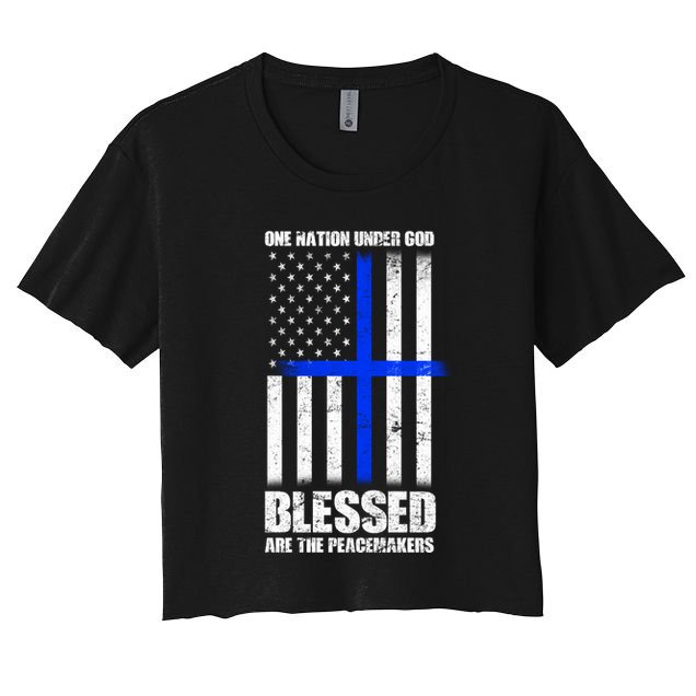 Blessed Are The Peacemakers Crop Top