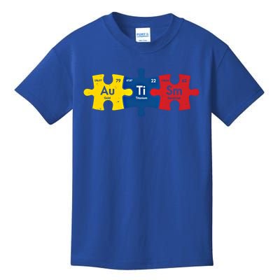 Periodic Elet Autism Puzzle Autism Awareness Gift Kids T-Shirt