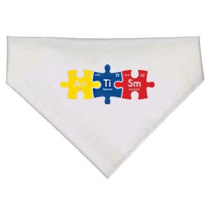 Periodic Elet Autism Puzzle Autism Awareness Gift USA-Made Doggie Bandana