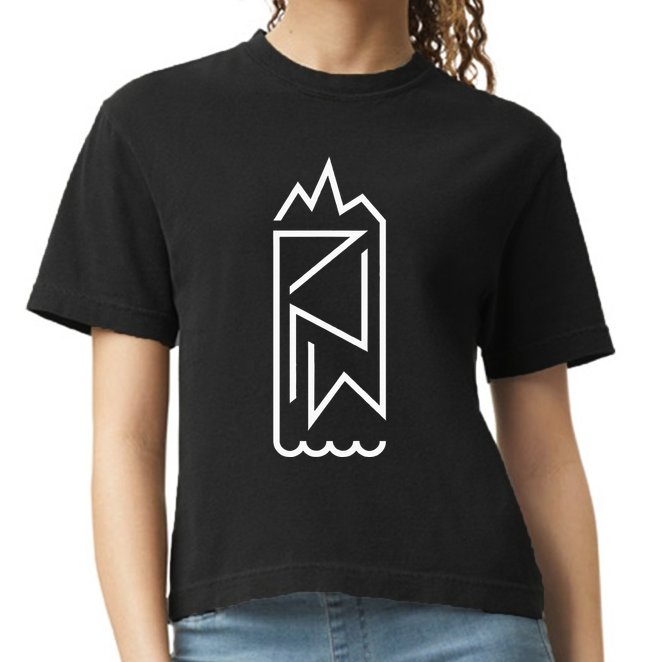 Pnw Earth And Water Minimal – Cascadia Pacific Northwest Comfort Colors Boxy T-Shirt