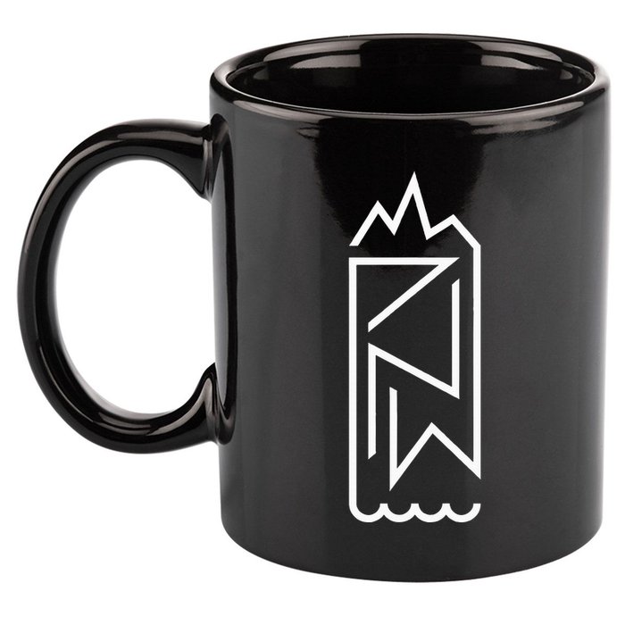 Pnw Earth And Water Minimal – Cascadia Pacific Northwest 11oz C Handle Ceramic Mug