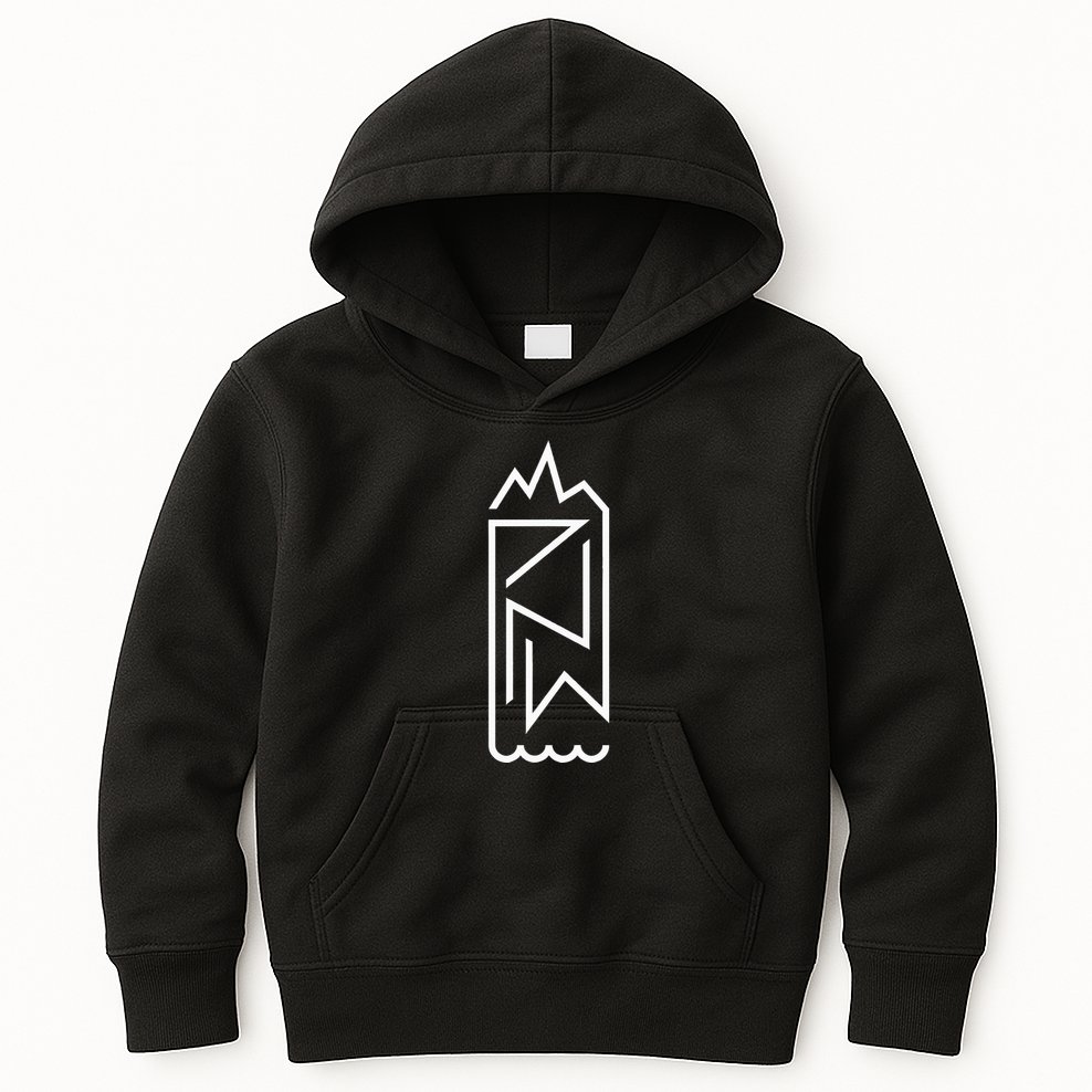 Pnw Earth And Water Minimal – Cascadia Pacific Northwest Kids Hoodie