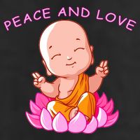 Peace And Love Buddha  Cool Comfort Performance Bucket Hat