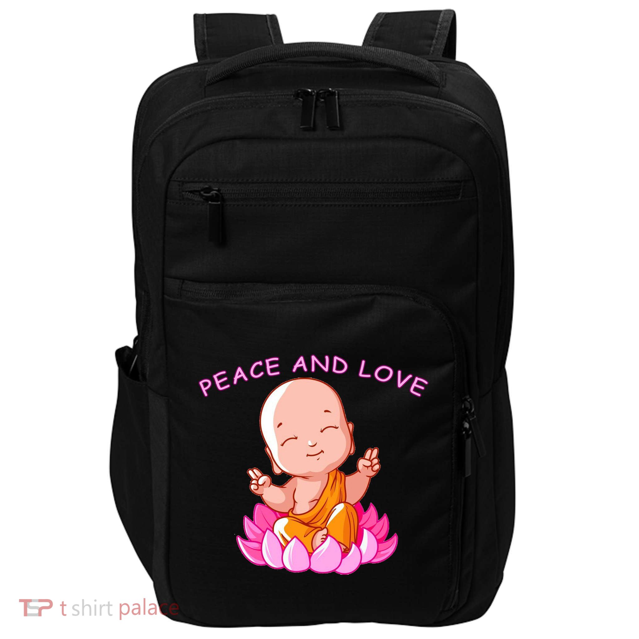 Peace And Love Buddha  Impact Tech Backpack