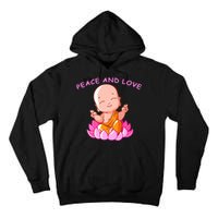 Peace And Love Buddha  Tall Hoodie