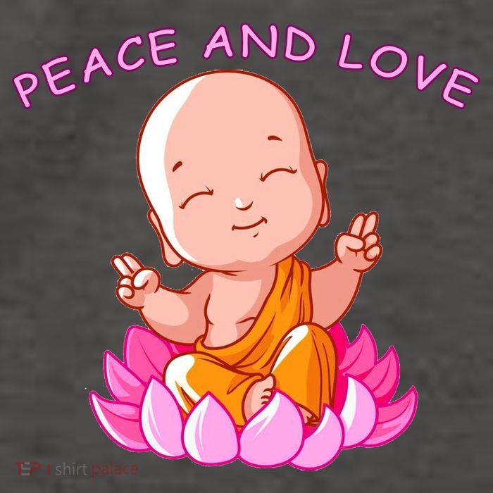 Peace And Love Buddha  Vector Backpack