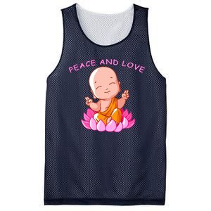 Peace And Love Buddha  Mesh Reversible Basketball Jersey Tank