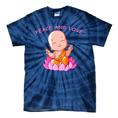 Peace And Love Buddha  Tie-Dye T-Shirt