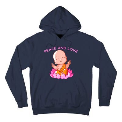 Peace And Love Buddha  Tall Hoodie