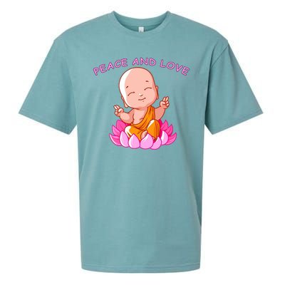 Peace And Love Buddha  Sueded Cloud Jersey T-Shirt