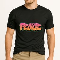 Peace Graffiti Sign Cooling Performance Crew T-Shirt