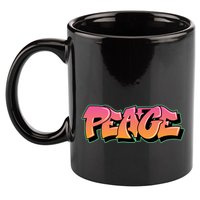 Peace Graffiti Sign 11oz C Handle Ceramic Mug