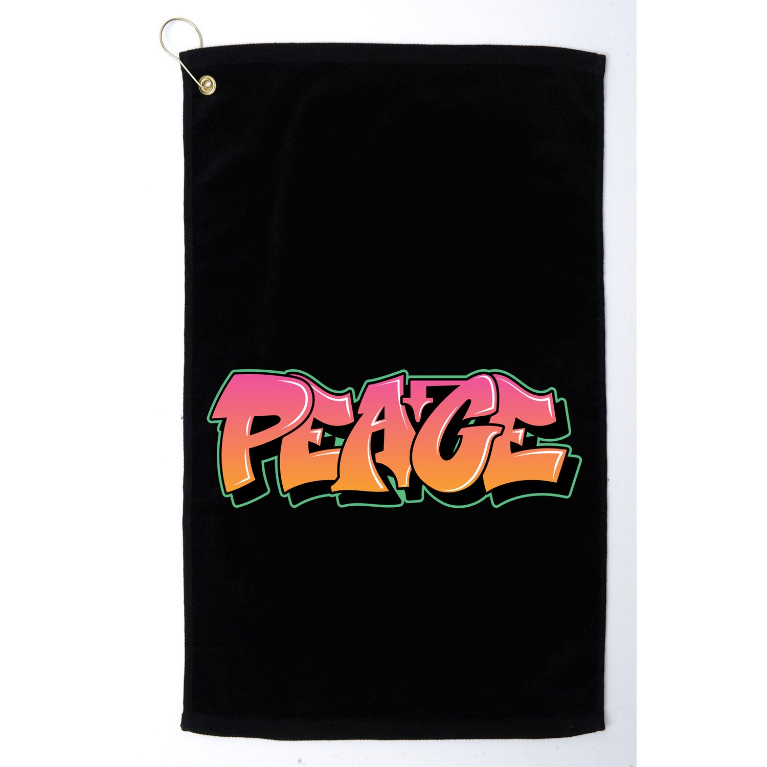 Peace Graffiti Sign Golf Towel