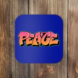 Peace Graffiti Sign Coaster