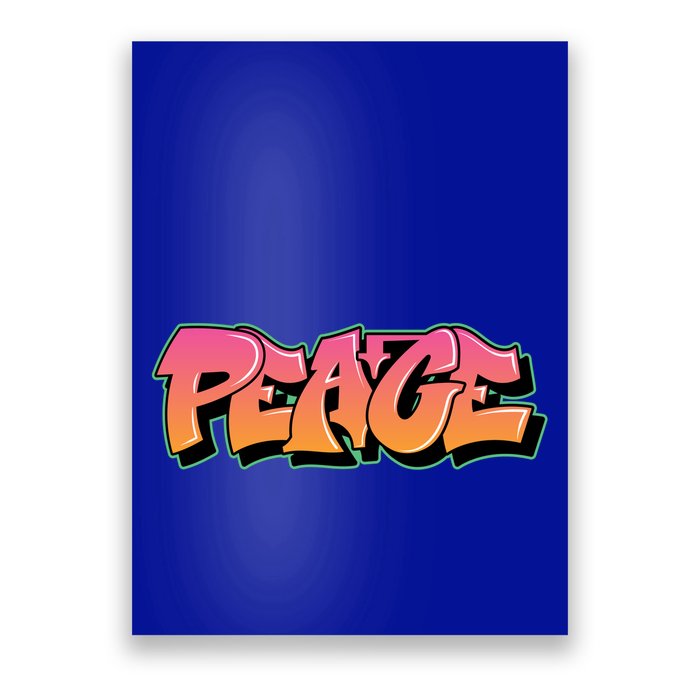 Peace Graffiti Sign Poster
