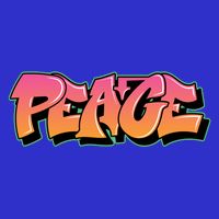 Peace Graffiti Sign Poster